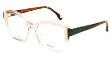 Dámská brýlová obruba Woodys 240901 MIDWAY 03 - čirá/krémová/khaki/hnědá