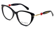 Dámská brýlová obruba ENNI MARCO IV12-035 13P - tmavě modrá až černá/zlatá/červená