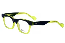 Stylová brýlová obruba Finesse FI 045 c2 - tmavě modrá/žluto-zelená