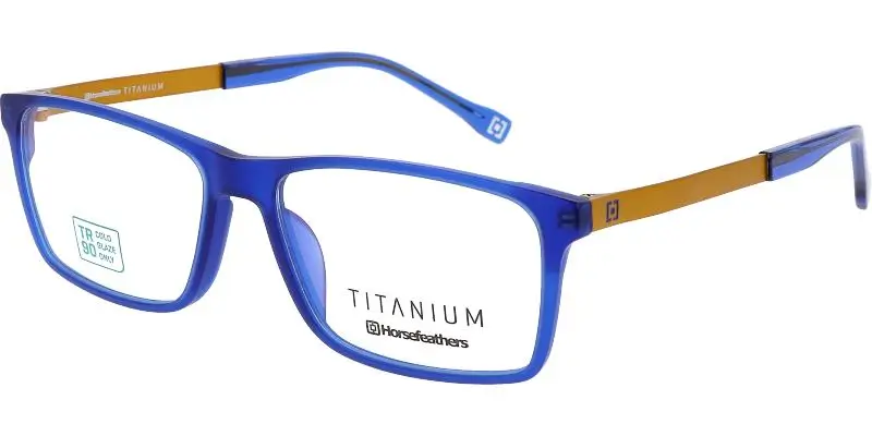 Brýlová obruba HORSEFEATHERS 3518 c2 - modrá/žlutá