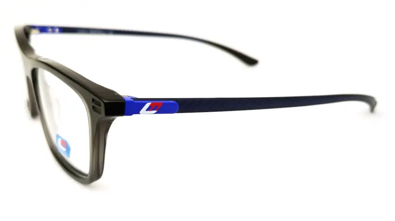 Sportovní brýlová obruba se slunečním polarizačním klipem LUCA MARTELLI SPORT LMS074 Col. 03 - šedá/modrá/tmavě modrá
