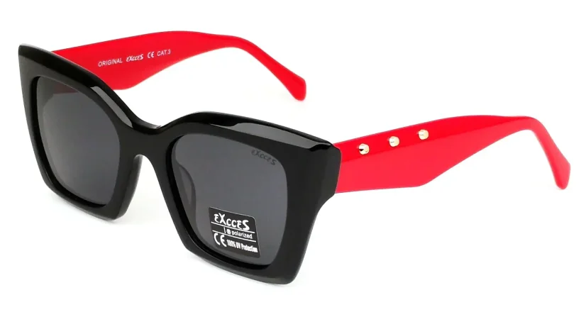 Dámské sluneční brýle EXCCES Polarized EX727AC C04 - černá/červená