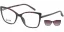 Dámská brýlová obruba se slunečním klipem MONDOO clip-on 0601 c2 hnědá