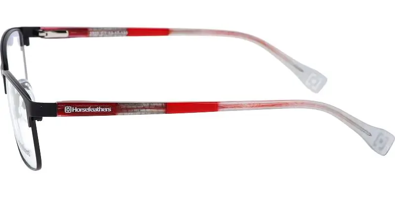 Junior brýlová obruba HORSEFEATHERS 3303 c1 - černá/červená