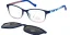Dětská brýle se slunečním polarizačním klipem (2v1) Cooline 189 c3 navy - modrá