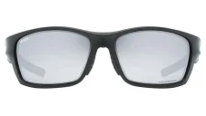 Sportovní polarizační brýle UVEX SPORTSTYLE 232 P BLACK MAT / POLAVISION MIRROR SILVER (CAT. 3)