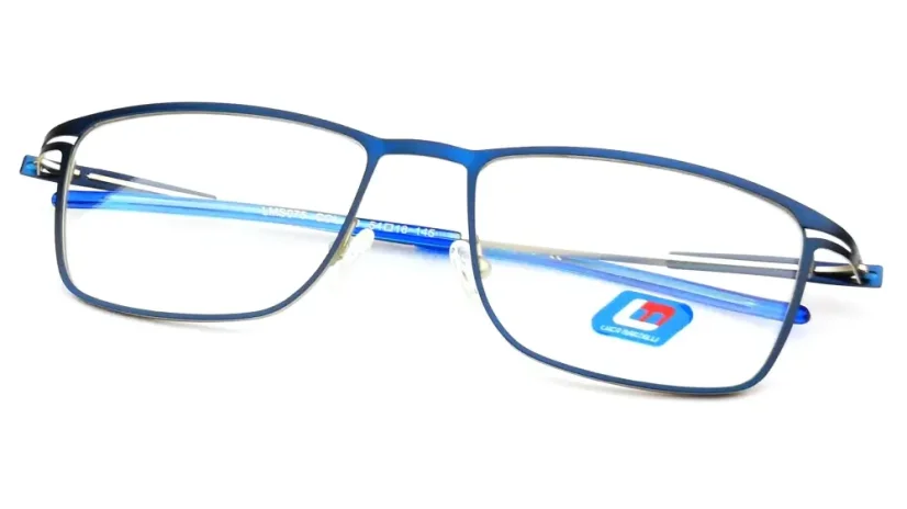 Pánská brýlová obruba Luca Martelli Sport LMS075 Col. 03 - tmavě modrá/kovová/modrá