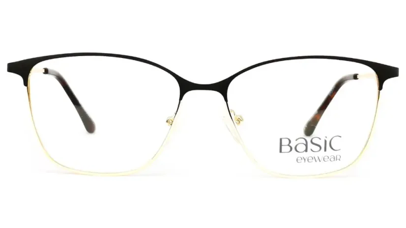 Dámská brýlová obruba Basic BA-5226-C1 - černá/zlatá