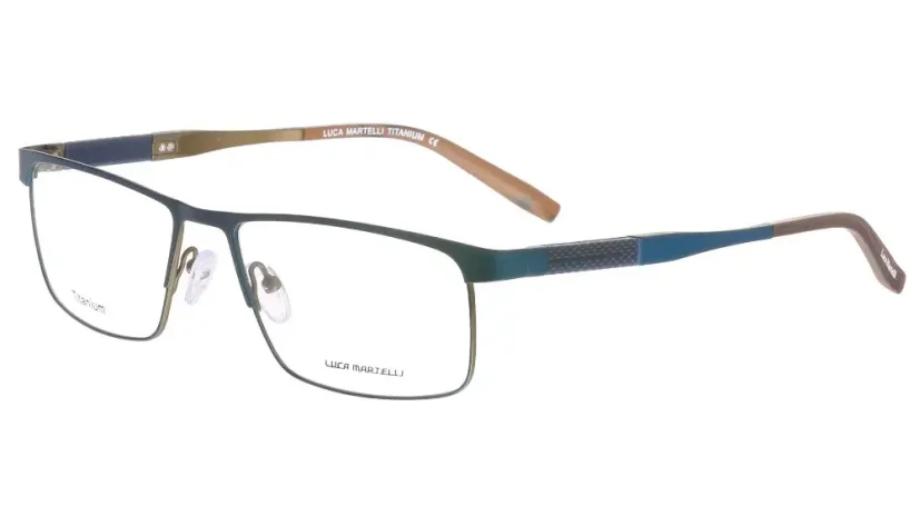 Pánská brýlová obruba Luca Martelli Titanium LM2202 Col. 03 - tmavě modrá/šedá