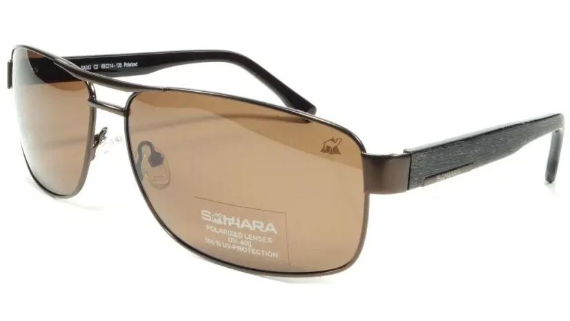 Sluneční polarizační brýle SAHHARA SA043 C2 - hnědá