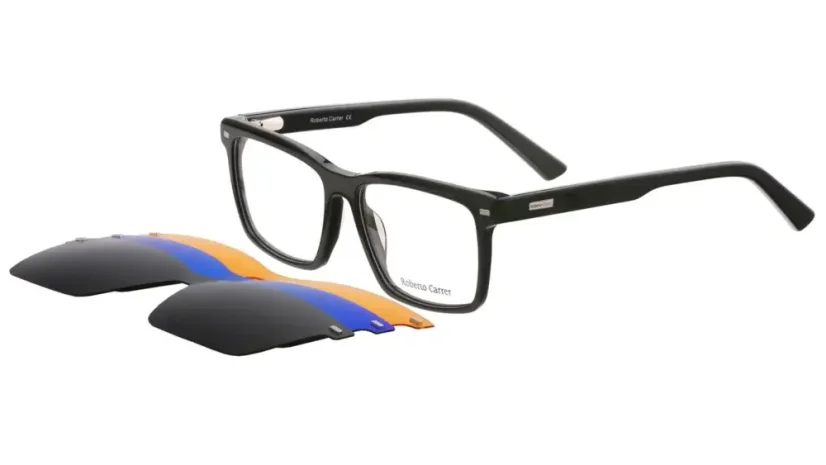 Pánské brýle (CLIP-ON) Roberto Carrer RC 1129 Col. 01 - černá
