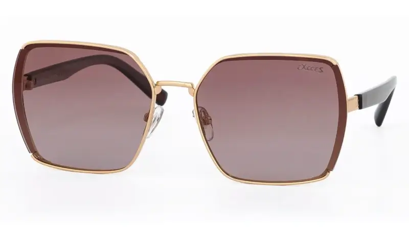 Dámské sluneční polarizační brýle EXCCES EX638-C01 - hnědá/zlatá