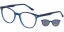Brýlová obruba se slunečním klipem clip-on POINT 6141 c4 - modrá