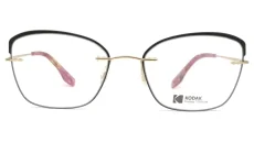 Dámská brýle KODAK FI70-49 101 Titanium - zlatá + černý rámeček