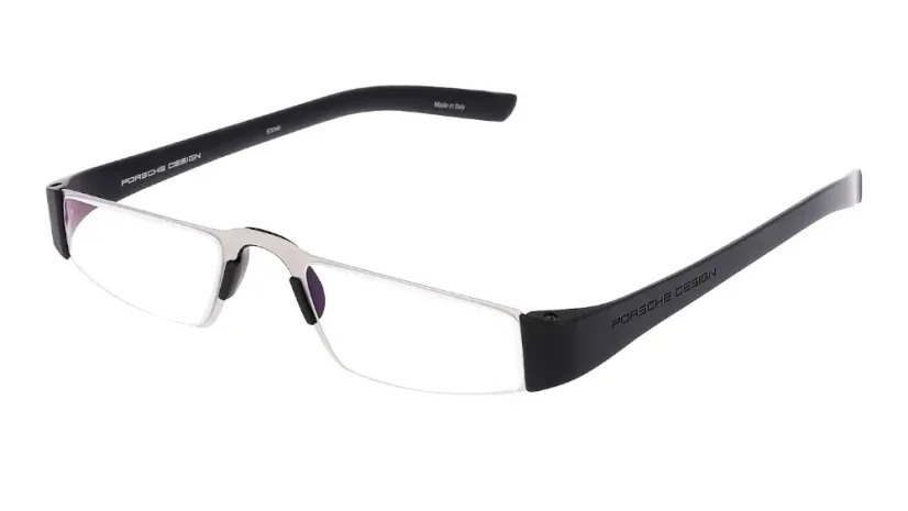 Brýle na čtení Porsche Design P8801 A - stříbrná/černá