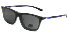 Sportovní brýlová obruba se slunečním polarizačním klipem LUCA MARTELLI SPORT LMS074 Col. 03 - šedá/modrá/tmavěmodrá