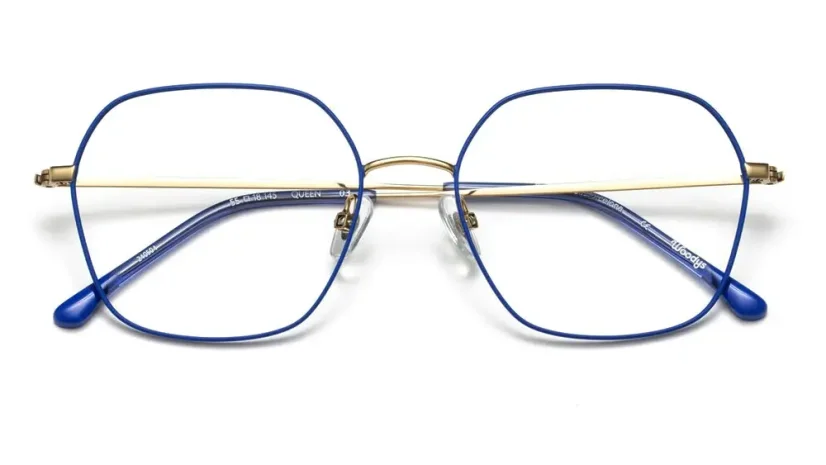 Dámská brýlová obruba Woodys 241008 QUEEN 03 - modrá/zlatá