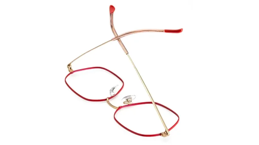 Dámská brýlová obruba Woodys 241008 QUEEN 04 - červená/zlatá