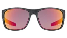 Sportovní sluneční brýle UVEX ESNTL URBAN - BLACK MATT/MIR. RED - Cat. 3 (S5330632213)