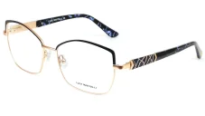 Dámská brýlová obruba Luca Martelli LM1227 Col. 03 - černá/modrá/zlatorůžová