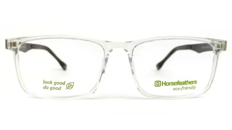 Pánská brýlová obruba se zrcadlovým slunečním klipem HORSEFEATHERS 3057 c.03 - čirá