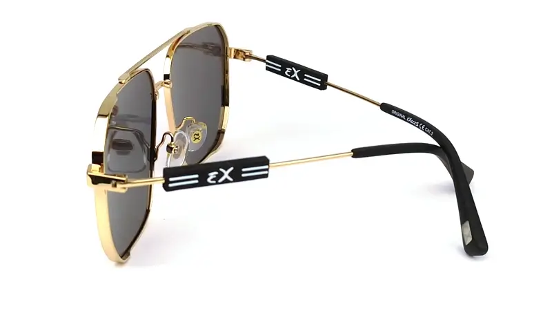 Pánské sluneční brýle EXCCES Polarized EX672-C03 - zlatá/černá