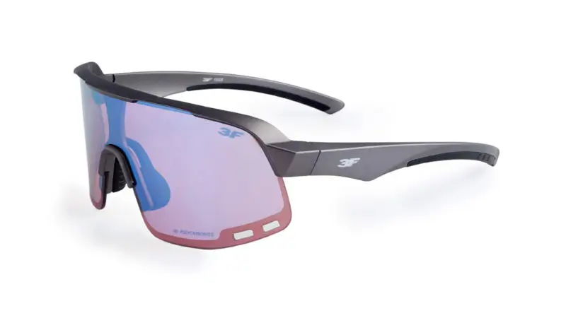Sportovní sluneční brýle s HD zorníkem 3F New Version II. 1928 - šedá, modrý odlesk