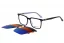 Pánská brýlová obruba se slunečním klipem Roberto Carrer RC 1084 c3 černá-čirá