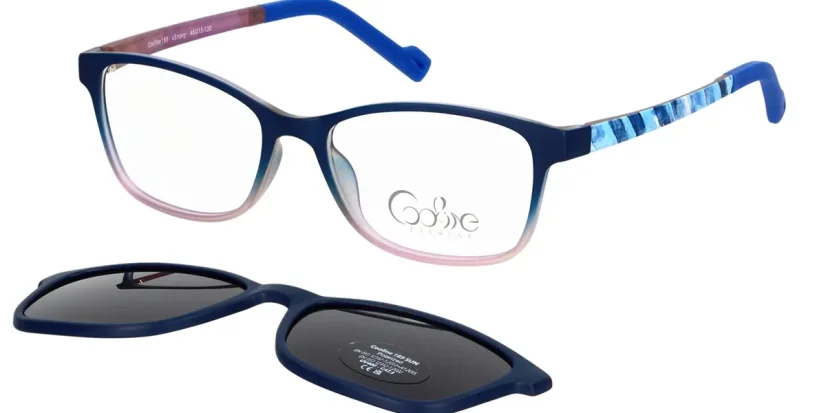 Dětská brýle se slunečním polarizačním klipem (2v1) Cooline 189 c3 navy - modrá