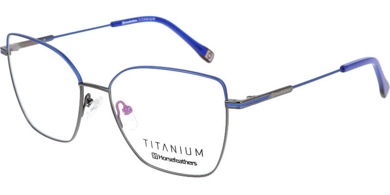 Dámská titanová brýlová obruba HORSEFEATHERS 3114 c4 modrá
