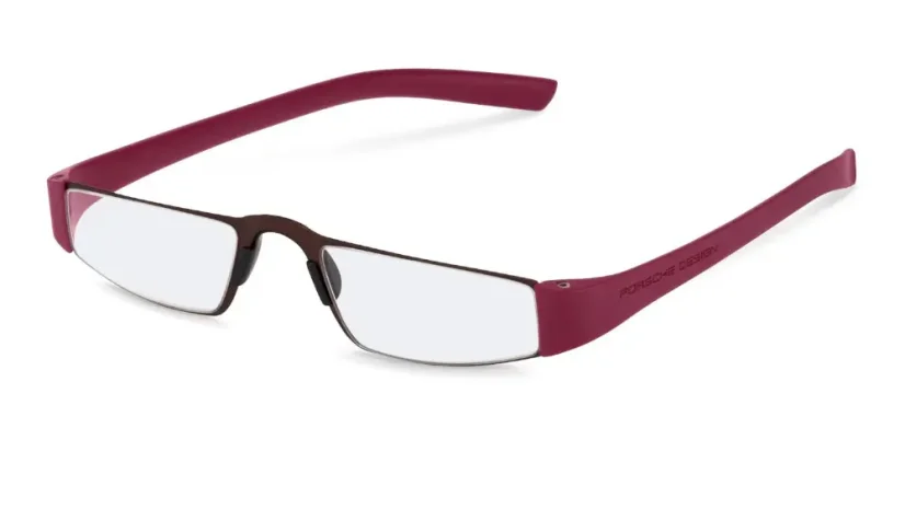 Brýle na čtení Porsche Design P8801v CK - hnědá/vínová