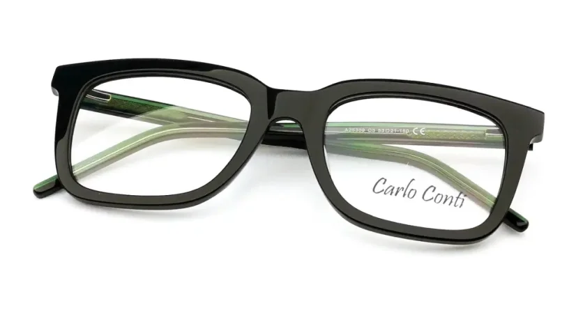 Brýlová obruba Carlo Conti A25309 C3 - černá/zelená (transparentní)