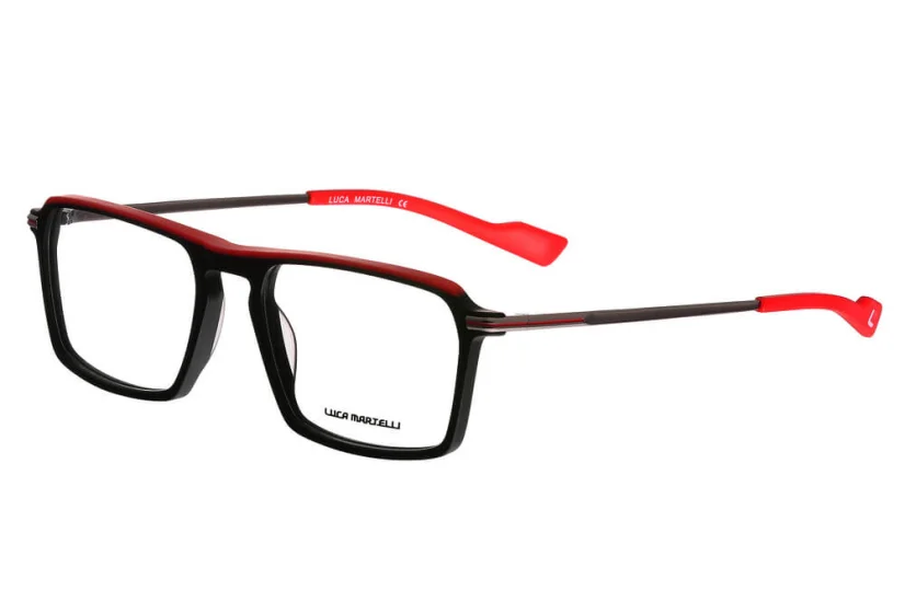 Pánská brýlová obruba Luca Martelli Sport Collection LMS 021 col.01 černá-červená