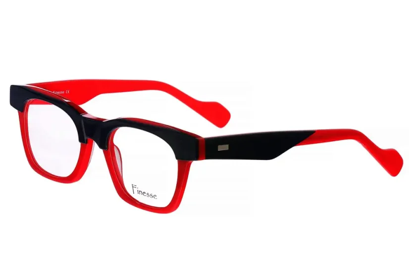Stylová brýlová obruba Finesse FI 045 c1 - tmavě modrá/červená