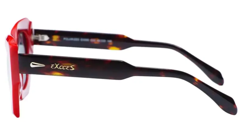 Dámské sluneční brýle EXCCES Polarized EX685-C02 - červená/hnědá