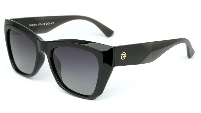 Dámské sluneční brýle EXCCES Polarized EX658-C01 - černá/šedá-transparentní