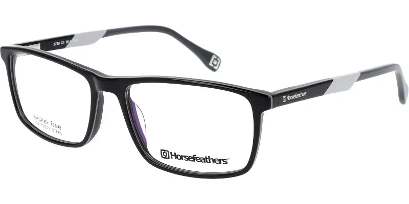 Pánská brýlová obruba HORSEFEATHERS 3790 c1 - černá/šedá