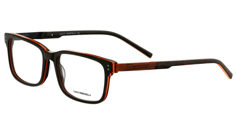 Pánská brýlová obruba Luca Martelli LM2193 COL. 01 - černá/oranžová