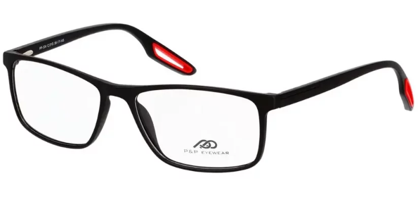 Pánská sportovní brýlová obruba PP-304 c01G black-red