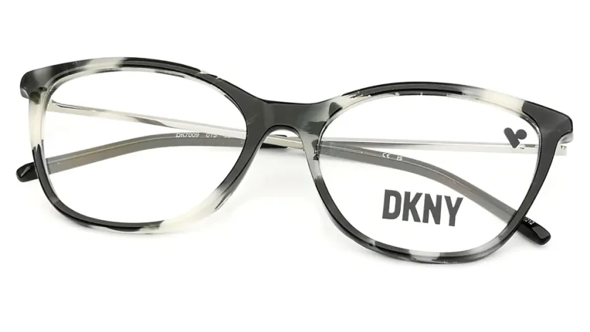 Dámská brýlová obruba DKNY DK7009 015 - černá/bílá/stříbrná