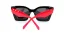 Dámské sluneční brýle EXCCES Polarized EX727AC C04 - černá/červená
