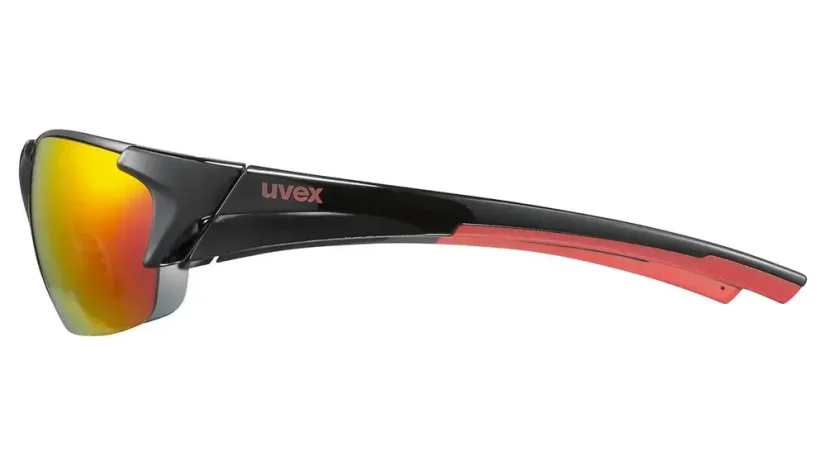 Sportovní brýle s výměnnými zorníky UVEX BLAZE III BLACK RED/MIR.RED (S5320462316)