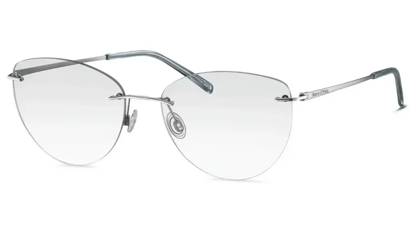 Bezrámová brýlová obruba  MARC O'POLO TITANIUM 500038 00 - stříbrná