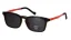 Dětská brýle se slunečním polarizačním klipem (2v1) Cooline 190 c8 black/orange - černá/oranžová/červená