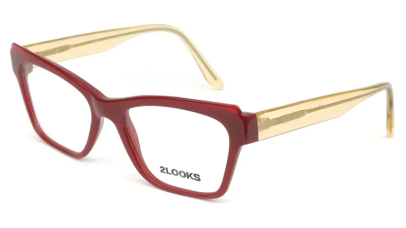 Dámská brýlová obruba 2looks Bella c.084 - červenohnědá