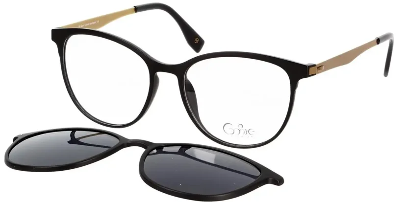 Brýle se slunečním klipem Cooline 159 c1 m.black-brass