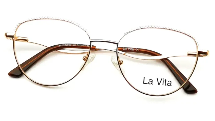 Dámská brýlová obruba La Vita MLW23009 C3 - bílá/zlatá
