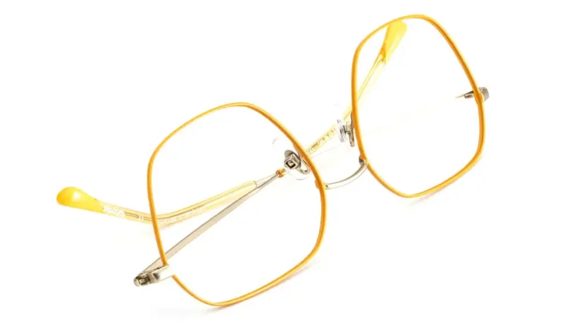 Dámská brýlová obruba Woodys 241008 QUEEN 06 - žlutá/zlatá