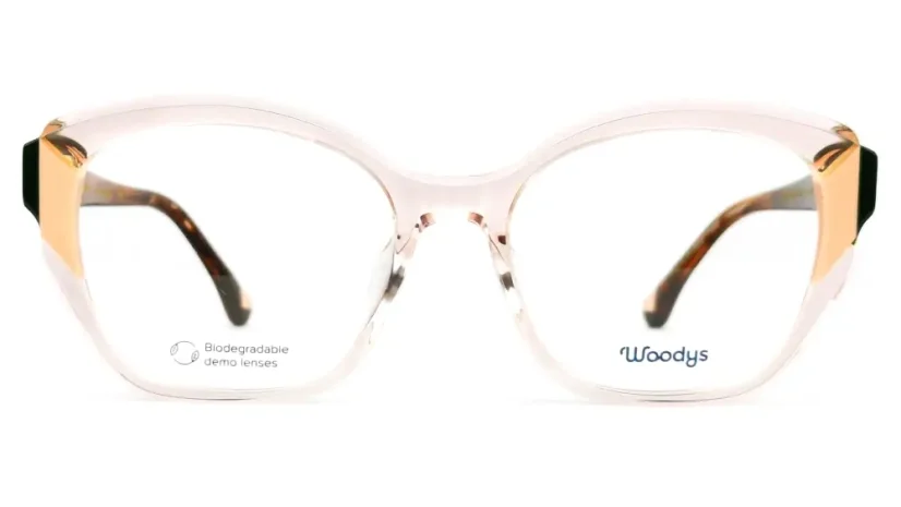 Dámská brýlová obruba Woodys 240901 MIDWAY 03 - čirá/krémová/khaki/hnědá