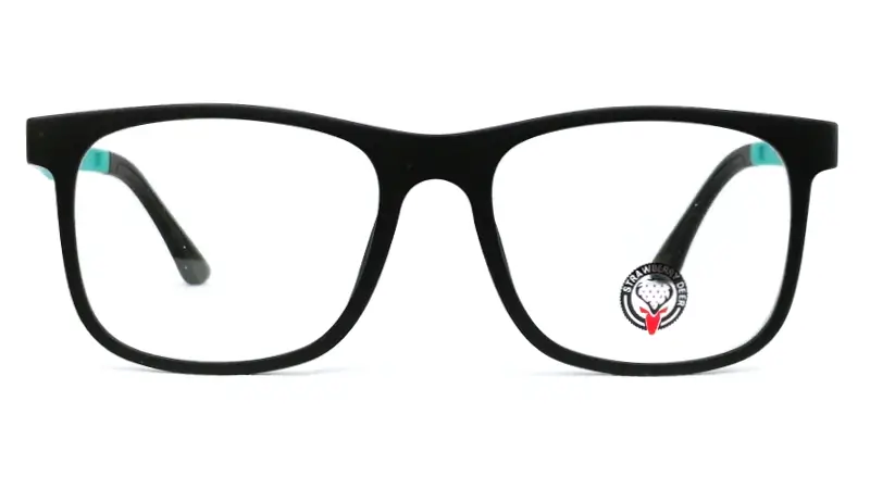 Brýlová obruba se slunečními klipy STRAWBERRY DEER 25009 C008 - černá/tyrkysová
